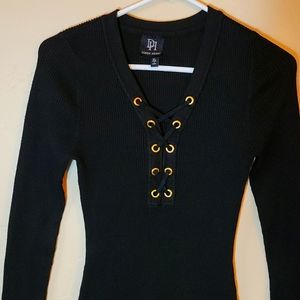 DEREK HEART SWEATER DRESS, Size XL